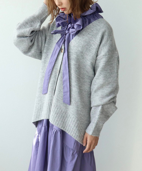 ★Phase eight Phillippaラップフリルフレア 上質ワンピ★ ラッフルフリルフレアワンピース｜リリーブラウンの通販｜&mall