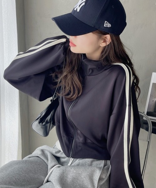 TREOVER ブルゾン アウター ショート丈 トラックジャケット レディース