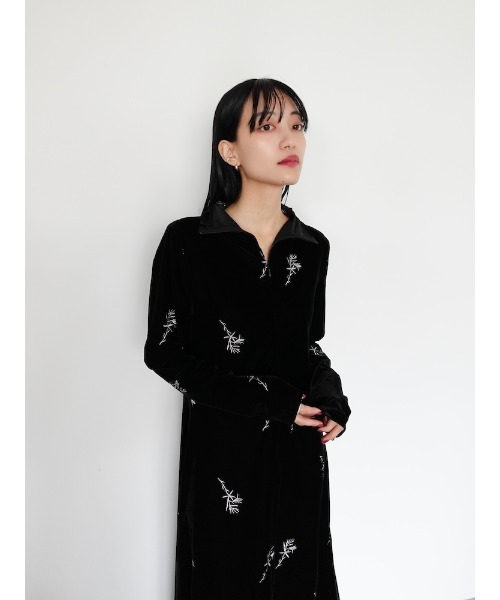 ワンピース 2way Velvet Embroidery Dress レディース ワンピース 2way