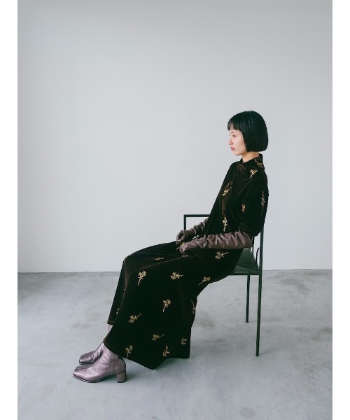 ワンピース 2way Velvet Embroidery Dress ワンピース 2way Velvet Embroidery Dress レディース 2way Velvet
