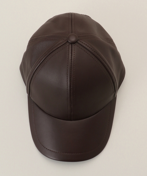 YVES SALOMON 黒 レザーバケットハット YVES SALOMON 黒 レザーバケットハット