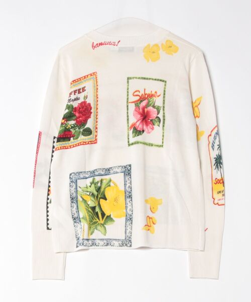 ニット セーター ポストカードデザインセーター レディース Desigual ニット セーター ポストカードデザインセーター