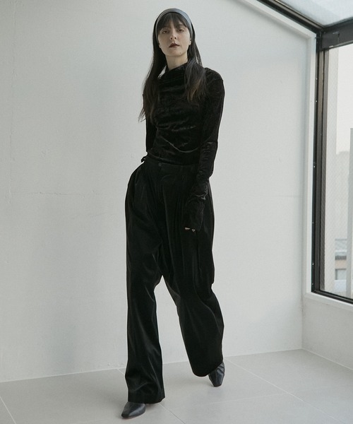 tシャツ ベロアトップ / Velour Top レディース