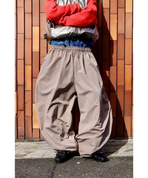 LOCALINA hopping nylon pants LANTIKI 乱痴気 20%OFF》LOCALINA / Re:hopping nylon pants - sand - 乱痴気