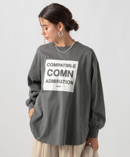 BAYFLOW tシャツ 「ゆるっと着られるオーバーサイズ」ピグメントロゴ 