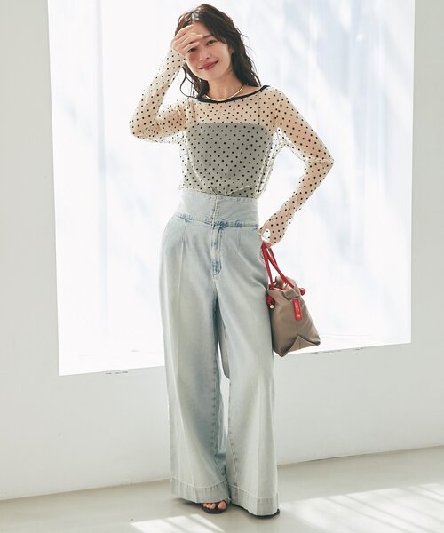 La boutique Bonbon ジーンズ デニム デニムパンツ 「美脚見え
