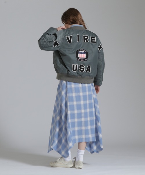 ma1 ma-1 「50th Anniversary」MA-1 SIGNATURE BIG LOGO/MA-1 シグネチャービッグロゴ レディースの画像