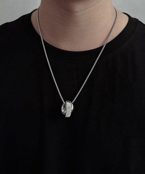 軽*剛様 シルバーリング　ネックレス　74g まとめ売り silver 925 SBG by 7JEWELRY アレルギー対応 ネックレス SBG ジルコニアダブル
