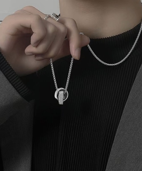 SBG by 7JEWELRY アレルギー対応 ネックレス SBG ジルコニアダブル
