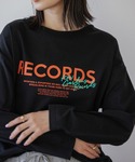 tシャツ RECORDSロングTシャツ レディースの詳細画像3