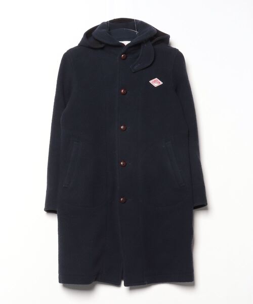 DANTON ネイビー フード付きコート Danton（ダントン） コート 34 ネイビー レディース : ZOZOTOWN Yahoo