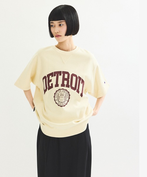 tシャツ 「Champion for ADAM ET ROPE'」EX REVERSE WEAVE SHORT SLEEVE SWEATSHIRT レ