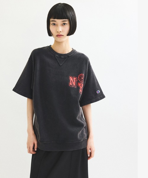tシャツ 「Champion for ADAM ET ROPE'」EX REVERSE WEAVE SHORT SLEEVE SWEATSHIRT レ ADAM ET ROPE' tシャツ 「Champion for ROPE'」EX REVERSE WEAVE