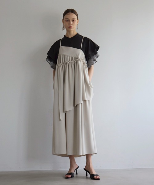 ミエリインヴァリアント ミエリ インヴァリアント MIELI INVARIANT 2Way Tuck Knit Dress
