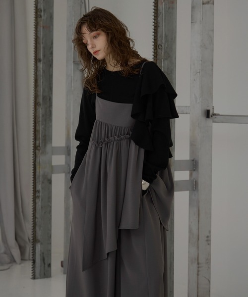 セール】Tuck Tiered Dress（ワンピース）｜MIELI INVARIANT