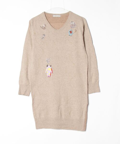 TSUMORI CHISATO（ツモリチサト） ニットワンピース 02 ベージュ