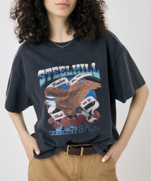 MOUSSY tシャツ CA MOTORSHOP Tシャツ レディース : ZOZOTOWN