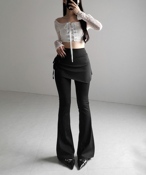 me+em select（ミームセレクト） パンツ 「 2color 」シャーリング