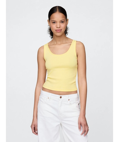 GAP タンクトップ ノースリーブ モダン クロップド レディース