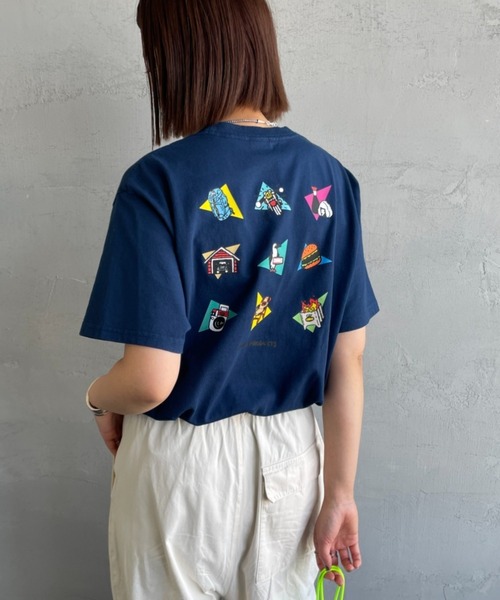 tシャツ 「WEB限定」「CHUMS/チャムス」 かせきさいだぁ アラカルトバックプリント ショートスリーブTシャツ レディース メンズ CHUMS tシャツ 「WEB限定」「CHUMS/チャムス」 かせきさいだぁ