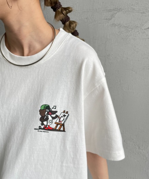 tシャツ 「WEB限定」「CHUMS/チャムス」 かせきさいだぁ アラカルトバックプリント ショートスリーブTシャツ レディース メンズ CHUMS tシャツ 「WEB限定」「CHUMS/チャムス」 かせきさいだぁ