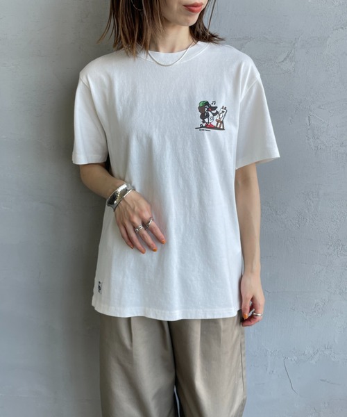 tシャツ 「WEB限定」「CHUMS/チャムス」 かせきさいだぁ アラカルトバックプリント ショートスリーブTシャツ レディース メンズ CHUMS tシャツ 「WEB限定」「CHUMS/チャムス」 かせきさいだぁ