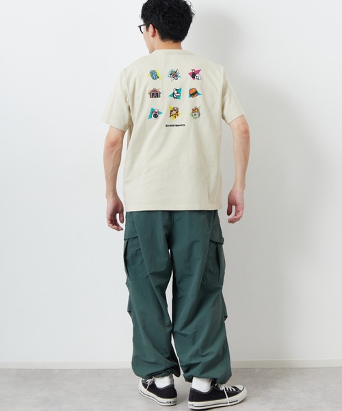 tシャツ 「WEB限定」「CHUMS/チャムス」 かせきさいだぁ アラカルトバックプリント ショートスリーブTシャツ レディース メンズ CHUMS tシャツ 「WEB限定」「CHUMS/チャムス」 かせきさいだぁ