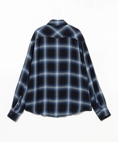 レミレリーフ　ビームス　別注　ネルシャツ　日本製　REMI RELIEF REMI RELIEF シャツ / 別注 Rayon Check Shirts メンズ