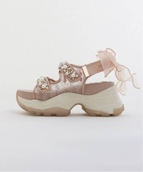 RANDA（ランダ） サンダル 「Mickey＆Minnie」/2WAYパールデザイン