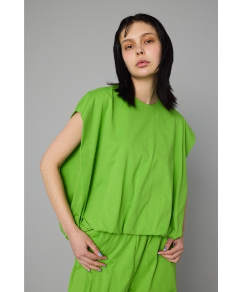 tシャツ Balloon hem cut tops　　バルーンヘムカットトップス レディース