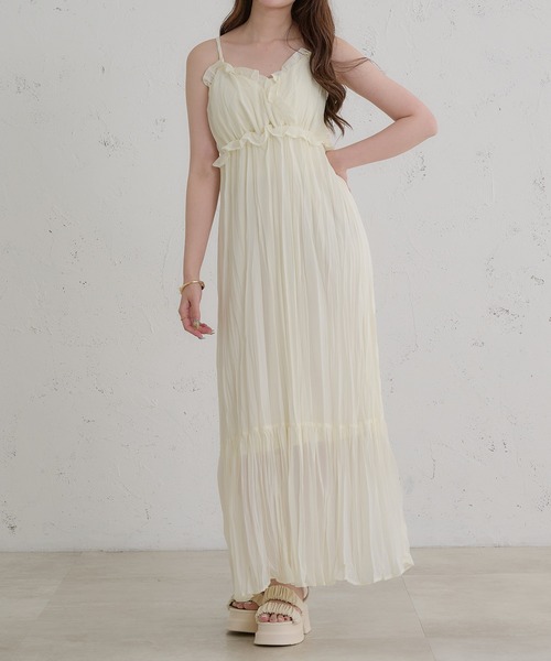 Ambre Neige ワンピース crinkle camisole dress / クリンクル