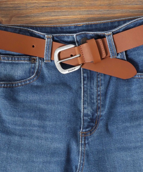 Levi's（リーバイス） ベルト 35mm 本革 帆型レザーベルト LONG SIZE