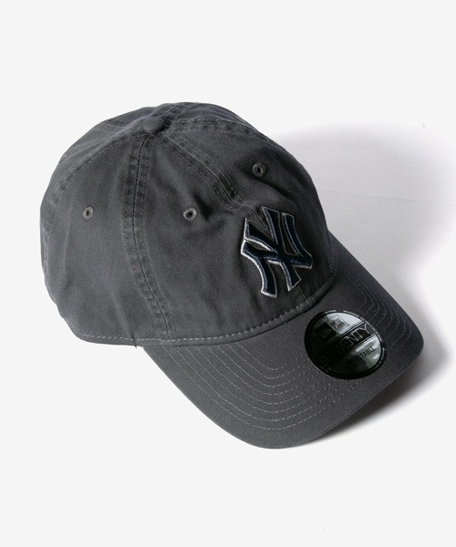 激レア【ニューエラ×ヤンキース】キャップ 総柄モノトーン ビンテージ 黒×グレー NEW ERA（ニューエラ） キャップ 帽子 メンズ NEWYORK YANKEES 9TWENTY