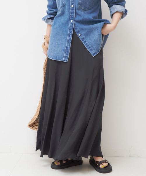 Spick & Span 黒 ロングスカート Spick＆Span 「Spick & Span」 ロングスカート 38 ブラック