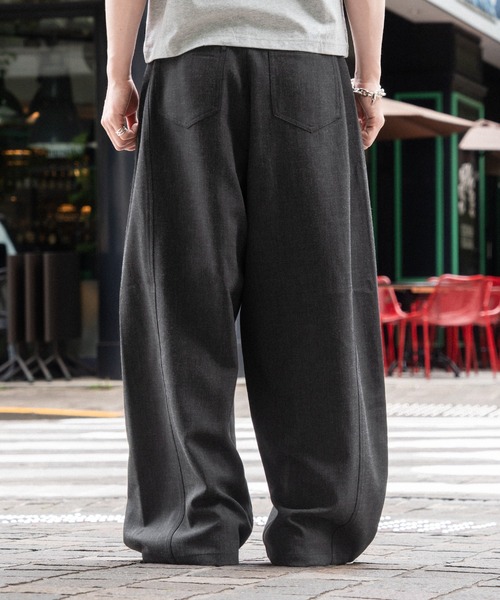 kutir スラックス BARREL LEG SLACKS PANTS／バレルレッグ