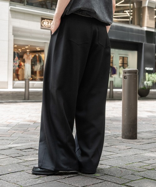 kutir スラックス BARREL LEG SLACKS PANTS／バレルレッグ
