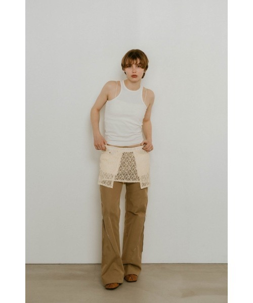 Knuth Marf タンクトップ Knuth Marf - 【KnuthMarf × PALM】カップインリブタンクトップ