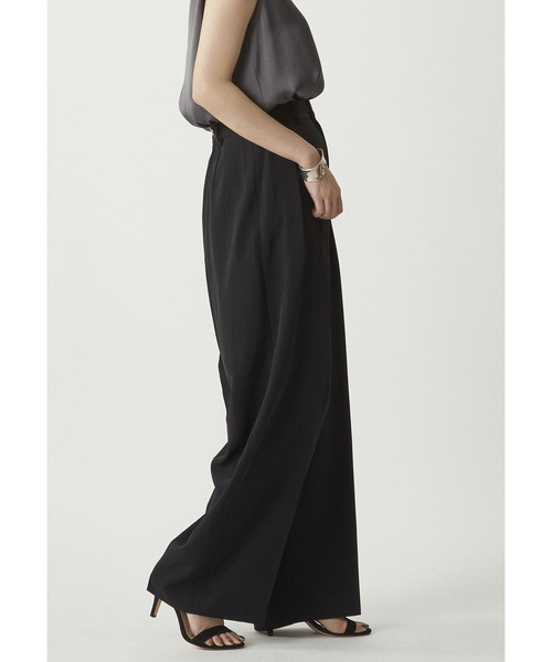 ゅぅページ 1er Arrondissement パンツ 2タックツイルパンツ レディース