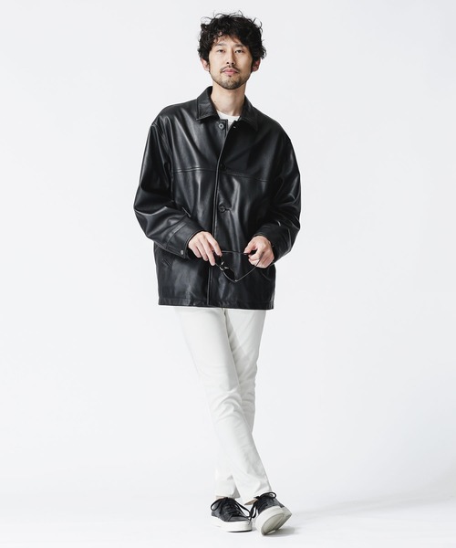 nano universe ブラック レザージャケット S NANO universe（ナノ・ユニバース） レザージャケット S ブラック