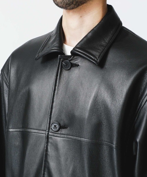 NANO universe（ナノ・ユニバース） レザージャケット S ブラック