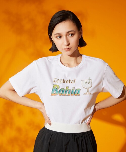 「GRACE CONTINENTAL」 半袖Tシャツ 36 ホワイト レディース