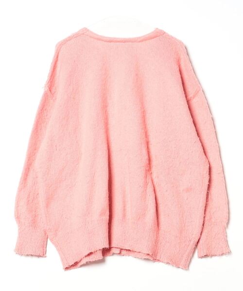 「me+em select」 ニットカーディガン FREE オレンジ レディース_画像2