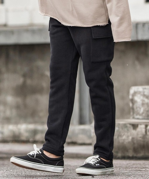 CAMBIO（カンビオ） カーゴパンツ mp13869-裏起毛スウェットカーゴ