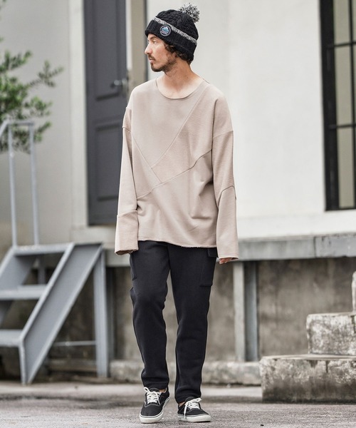 CAMBIO（カンビオ） カーゴパンツ mp13869-裏起毛スウェットカーゴ