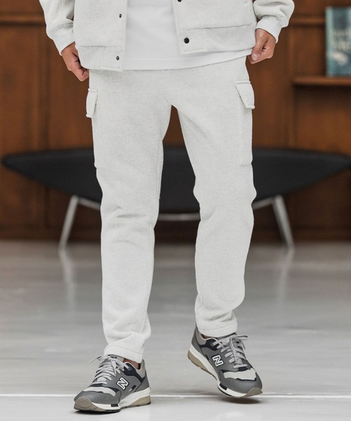 CAMBIO（カンビオ） カーゴパンツ mp13869-裏起毛スウェットカーゴ