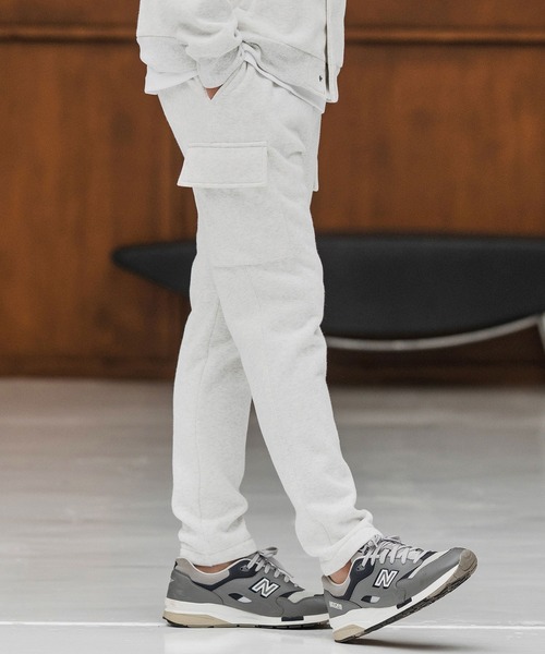 CAMBIO（カンビオ） カーゴパンツ mp13869-裏起毛スウェットカーゴ