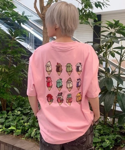 tシャツ A'GEM/9 × .kom 「GRAF＆WU/グラフアンドユー」アイスゴーストTシャツ レディース メンズ