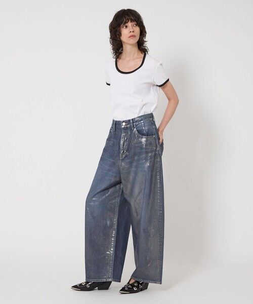 未使用　ASTRAET コーティングデニムパンツ　UNISEX M ASTRAET（アストラット） ジーンズ デニム デニムパンツ 「ASTRAET