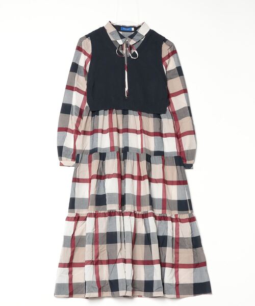 Serantha BLUE LABEL CRESTBRIDGE ワンピース BLUE LABEL CRESTBRIDGE 「BLUE CRESTBRIDGE」 長袖ワンピース