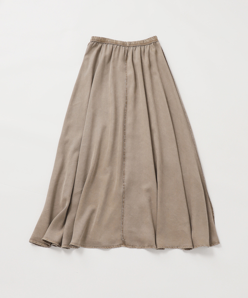 プラージュ　スカート　カーキ プラージュ Plage silk/linen long スカート （カーキ